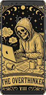 3D пластиковый матовый чехол The Overthinker для Lenovo K5 Pro - 6774m-1608 изображение 