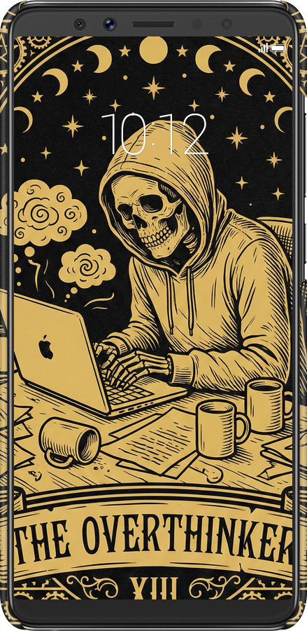 3D пластиковый матовый чехол The Overthinker для Lenovo K5 Pro - 6774m-1608 изображение 