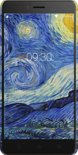 3D пластиковый матовый чехол «Звездная ночь» Винсента Ван Гога для Lenovo K6 Note - 6433m-453 изображение 