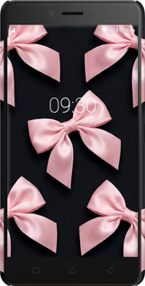 3D пластиковий матовий чехол Coquette Ribbons Dark Coquette для Lenovo K6 Note - 6767m-453 изображение 