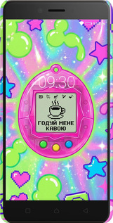 3D пластиковый матовый чехол Y2K Aesthetic Retro Pet: Годуй мене кавою для Lenovo K6 Note - 6784m-453 изображение 