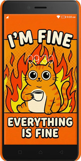 3D пластиковый матовый чехол Funny Cat для Lenovo K6 Note - 6786m-453 изображение 