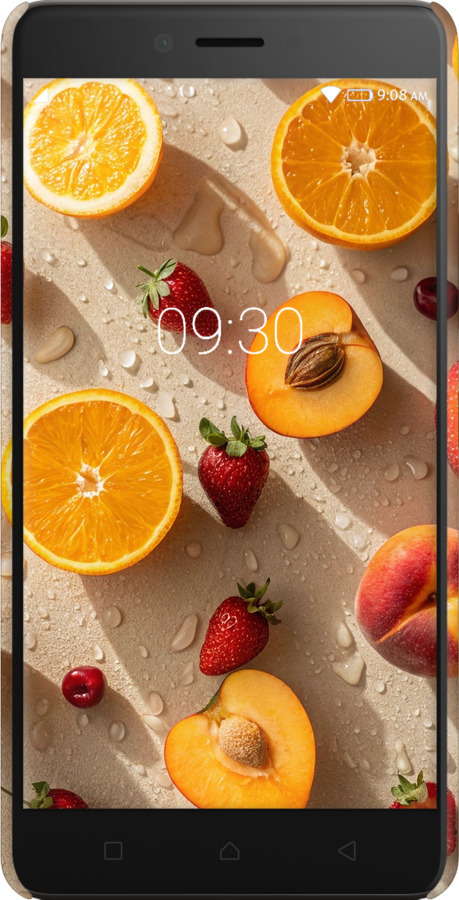 3D пластиковый матовый чехол Фрукты 3 для Lenovo K6 Note - 6703m-453 изображение 