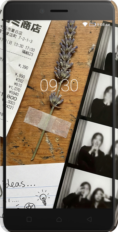 3D пластиковый матовый чехол Aesthetic Scrapbook Collage для Lenovo K6 Note - 6773m-453 изображение 