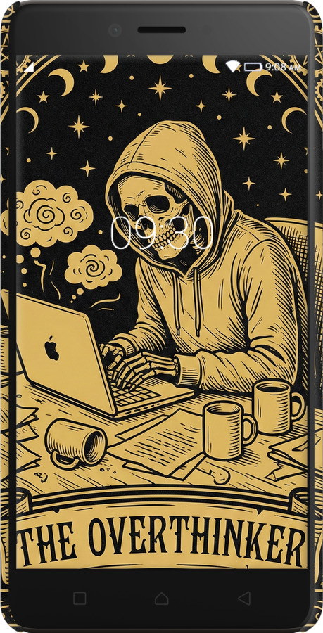 3D пластиковий матовий чехол The Overthinker для Lenovo K6 Note - 6774m-453 изображение 