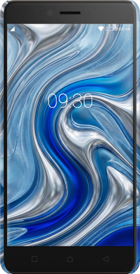 3D пластиковий матовий чехол Liquid Chrome для Lenovo K6 Note - 6781m-453 изображение 