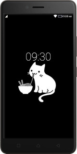 2D пластиковий чехол Милий кіт на чорному фоні для Lenovo K6 Note - 6528t-453 изображение 