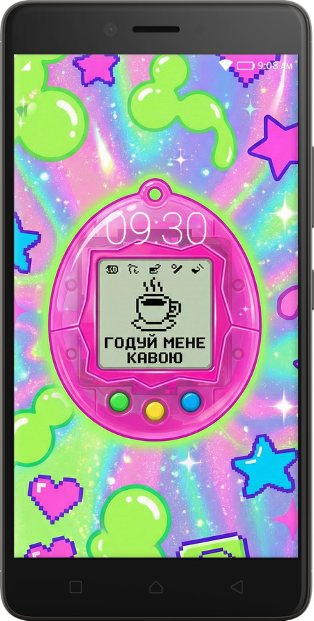 2D пластиковый чехол Y2K Aesthetic Retro Pet: Годуй мене кавою для Lenovo K6 Note - 6784t-453 изображение 