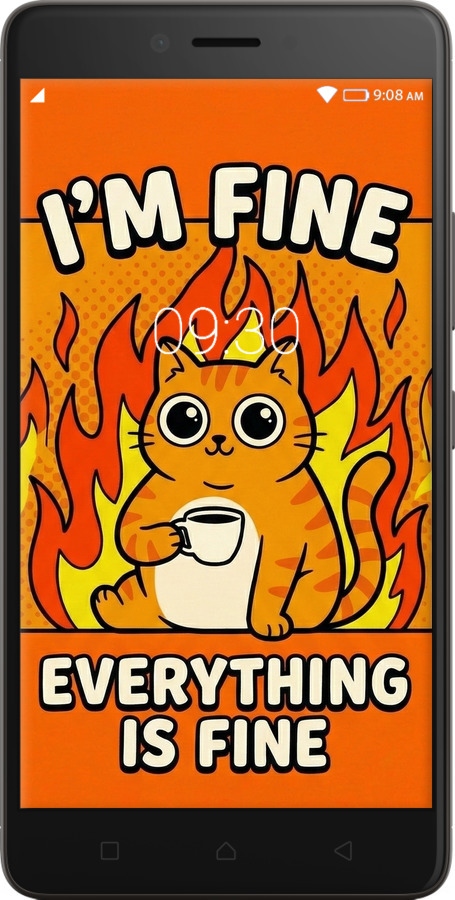 2D пластиковий чехол Funny Cat для Lenovo K6 Note - 6786t-453 изображение 