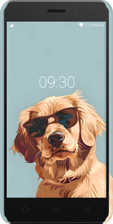 3D пластиковый матовый чехол Пес в очках для Lenovo K6 - 6381m-452 изображение 