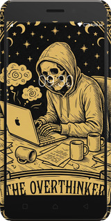 3D пластиковий матовий чехол The Overthinker для Lenovo K6 - 6774m-452 изображение 