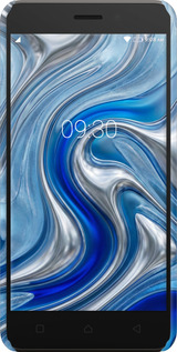 3D пластиковий матовий чехол Liquid Chrome для Lenovo K6 - 6781m-452 изображение 