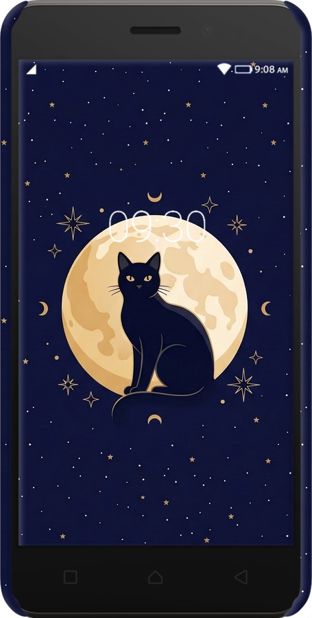 3D пластиковый матовый чехол Cute Cat Celestial/Witchy для Lenovo K6 - 6787m-452 изображение 
