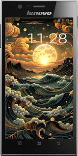 Силиконовый чехол Арт волны для Lenovo K900 - 6332u-671 изображение 