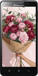 Силіконовий чехол Півонії 1 для Lenovo P780 - 6705u-305 изображение 