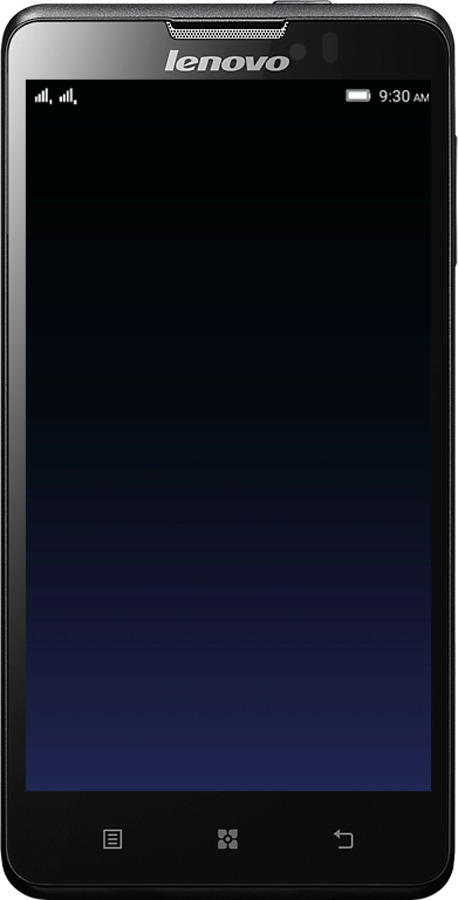 Силиконовый чехол Градиент в тёмно - синем стиле для Lenovo P780 - 6542u-305 изображение 
