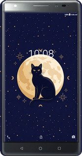 3D пластиковый матовый чехол Cute Cat Celestial/Witchy для Lenovo Phab 2 Plus - 6787m-990 изображение 