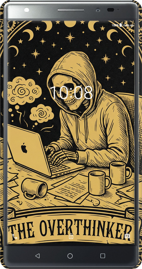 3D пластиковий матовий чехол The Overthinker для Lenovo Phab 2 Plus - 6774m-990 изображение 