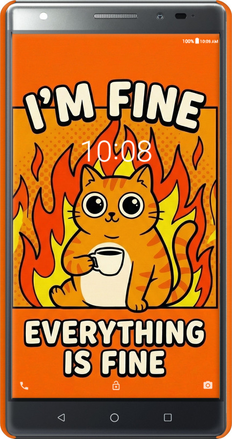 3D пластиковый матовый чехол Funny Cat для Lenovo Phab 2 Plus - 6786m-990 изображение 