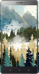 3D пластиковий матовий чехол Із зображенням лісового пейзажу для Lenovo Phab 2 - 6548m-956 изображение 