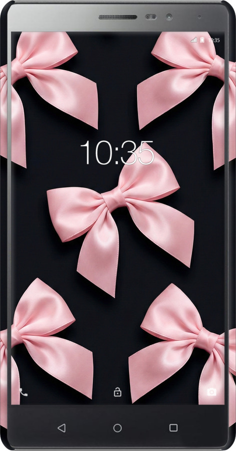 3D пластиковий матовий чехол Coquette Ribbons Dark Coquette для Lenovo Phab 2 - 6767m-956 изображение 
