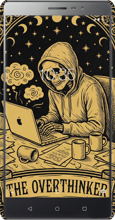 3D пластиковый матовый чехол The Overthinker для Lenovo Phab 2 - 6774m-956 изображение 