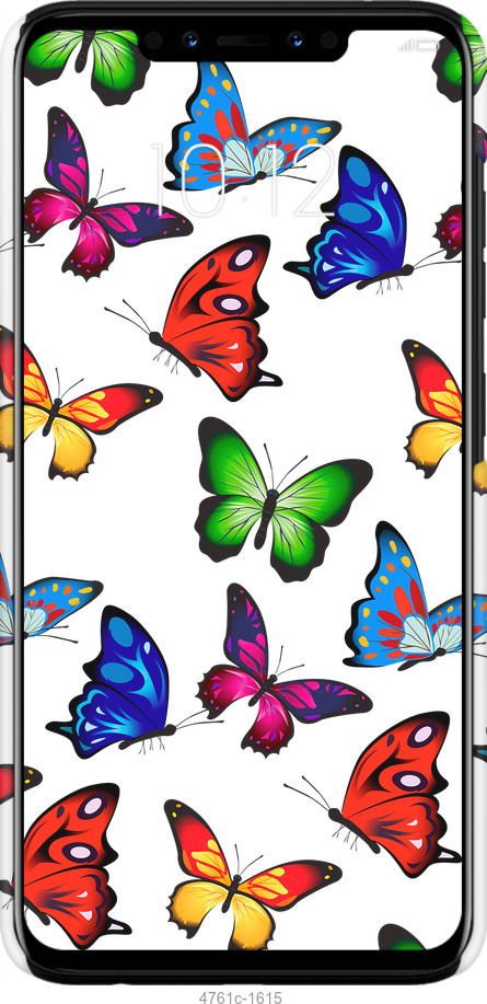 3D пластиковий матовий чехол Барвисті метелики для Lenovo S5 Pro - 4761m-1615 изображение 