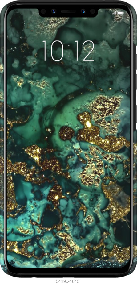 3D пластиковий матовий чехол Мармур золото багатство для Lenovo S5 Pro - 5419m-1615 изображение 