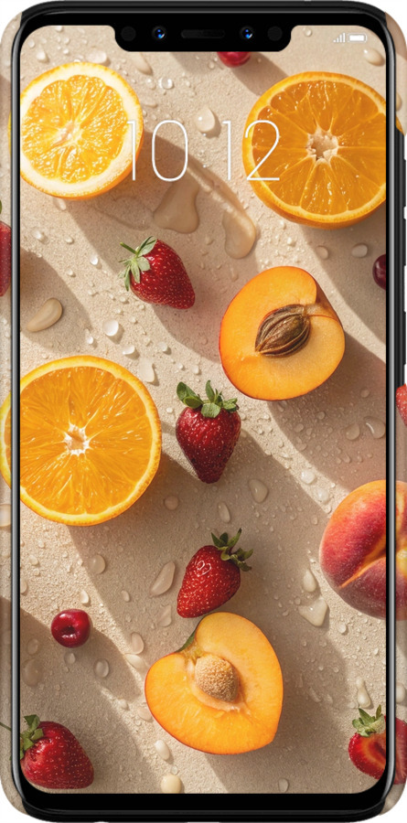 3D пластиковий матовий чехол Фрукти 3 для Lenovo S5 Pro - 6703m-1615 изображение 