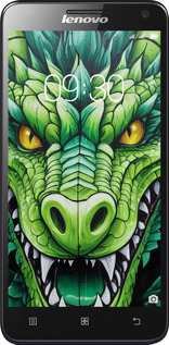 Силіконовий чехол Зелений дракон для Lenovo S580 - 5816u-947 изображение 