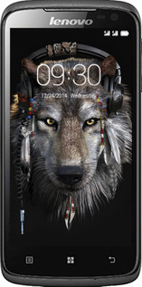 Силиконовый чехол Волк-меломан для Lenovo S820 - 875u-52 изображение 