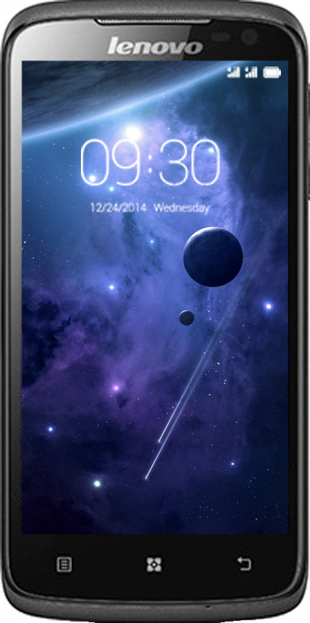 Силиконовый чехол Планеты в синем космосе для Lenovo S820 - 171u-52 изображение 