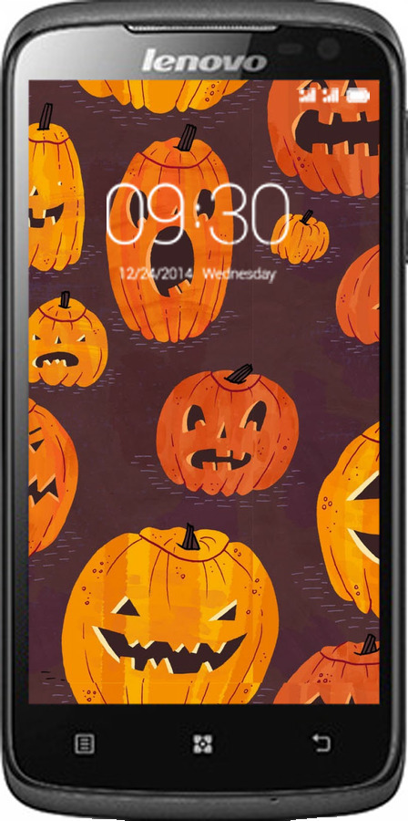 Силиконовый чехол Тыквы на Хеллоуин для Lenovo S820 - 233u-52 изображение 