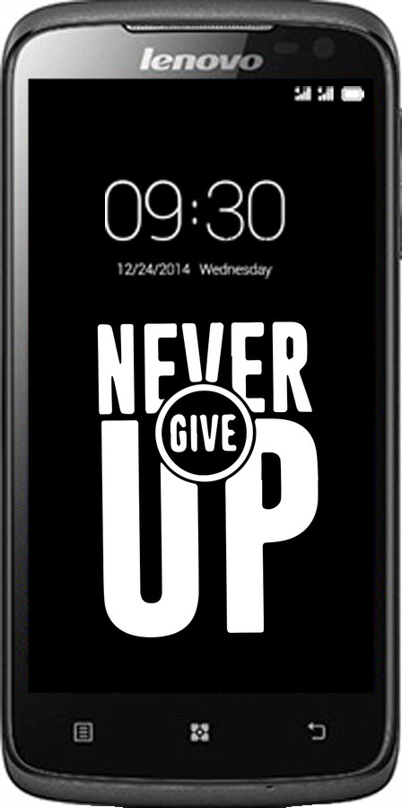 Силіконовий чехол Ніколи не здавайся для Lenovo S820 - 4572u-52 изображение 