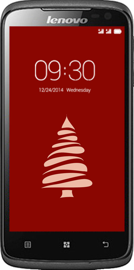 Силиконовый чехол Новогодний 15 для Lenovo S820 - 4628u-52 изображение 