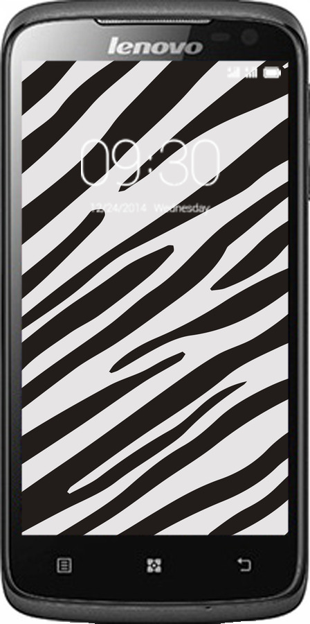 Силиконовый чехол Классическая зебра для Lenovo S820 - 4874u-52 изображение 