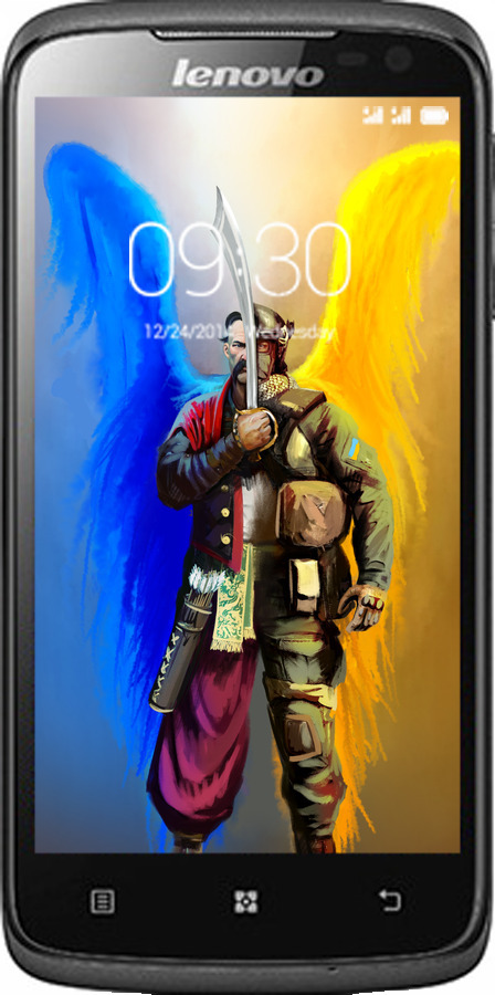 Силиконовый чехол Воин-Ангел для Lenovo S820 - 5317u-52 изображение 