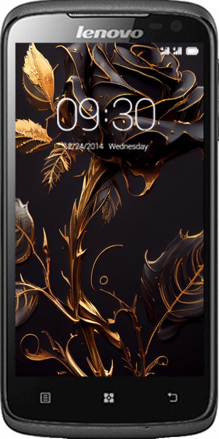 Силіконовий чехол Троянда 3 для Lenovo S820 - 5552u-52 изображение 