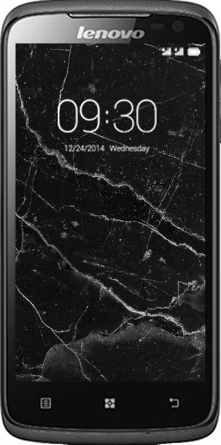 Силиконовый чехол Черный мрамор v2 для Lenovo S820 - 5568u-52 изображение 