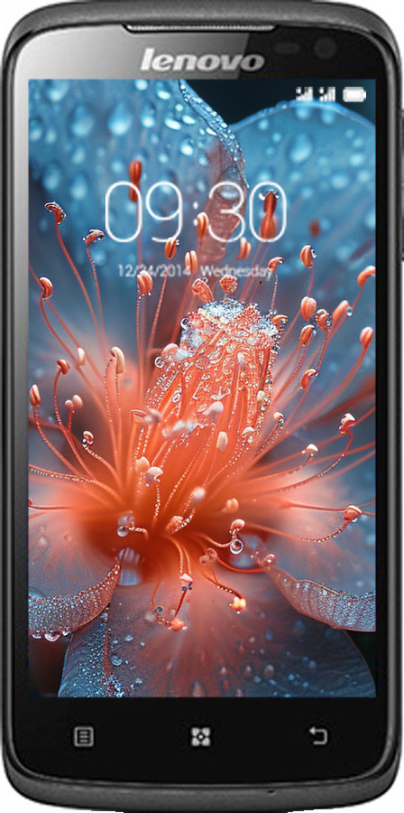 Силіконовий чехол Роса на квітці для Lenovo S820 - 6039u-52 изображение 