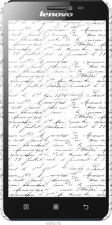 3D пластиковий глянцевий чехол Прописний шрифт  для Lenovo S850 - 4475c-78 изображение 