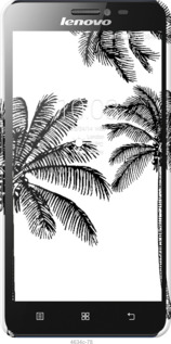 3D пластиковий матовий чехол Пальми1 для Lenovo S850 - 4634m-78 изображение 