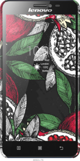 3D пластиковий глянцевий чехол Гранат для Lenovo S850 - 4692c-78 изображение 