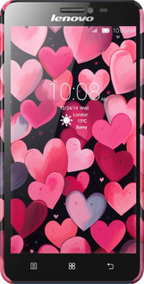 3D пластиковый глянцевый чехол Сердечки 4 для Lenovo S850 - 5662c-78 изображение 