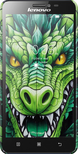 3D пластиковый матовый чехол Зелёный дракон для Lenovo S850 - 5816m-78 изображение 