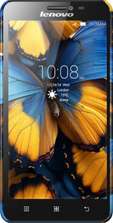 3D пластиковий глянцевий чехол Жовто-блакитні метелики для Lenovo S850 - 6046c-78 изображение 