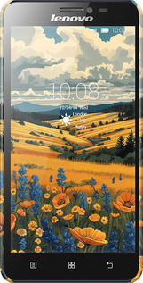 3D пластиковий матовий чехол Українське поле для Lenovo S850 - 6082m-78 изображение 