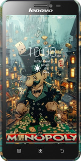 3D пластиковый глянцевый чехол Сказочный Monopoly для Lenovo S850 - 6086c-78 изображение 