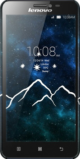 3D пластиковий матовий чехол Гори та зірки намальовані на тлі галактики для Lenovo S850 - 6490m-78 изображение 