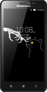 3D пластиковый матовый чехол Кошка для Lenovo S850 - 6505m-78 изображение 
